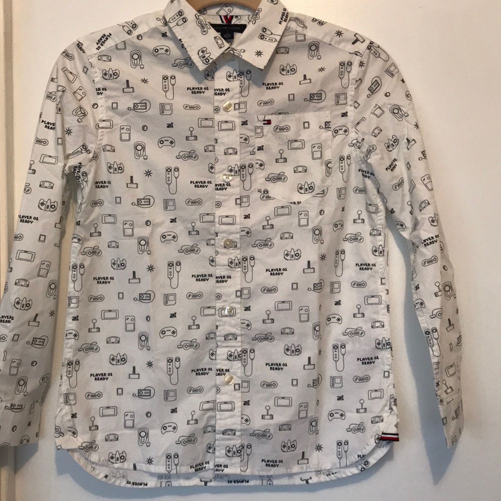 Boys long sleeve button up shirt